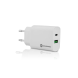 Carregador de Parede Fast Charge USB-C 18W + USB 3.0 18W Bivolt - Branco | GT