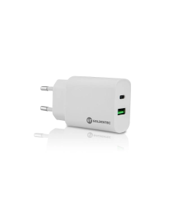 Carregador de Parede Fast Charge USB-C 18W + USB 3.0 18W Bivolt - Branco | GT